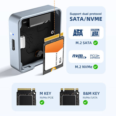 External SSD 2230 M.2 NVME/NGFF Dual-Protocol Type-C3.2 Portable Hard Drive Mobile Hard Disk